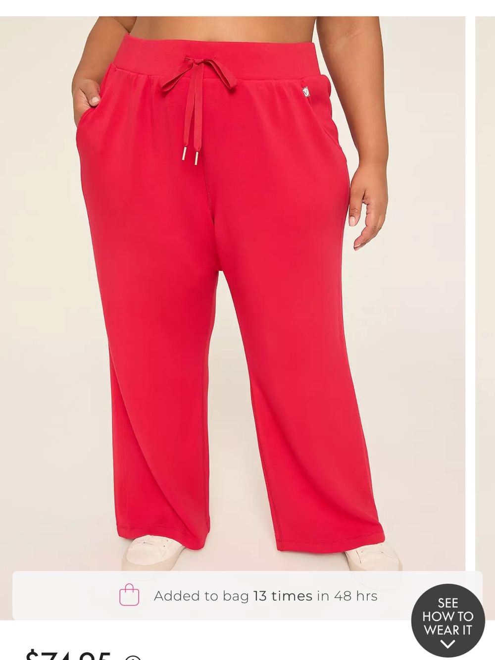 Lane Bryant LIVI Journey High-Rise Relaxed Straight Pant  Royal Blue  size 22/24